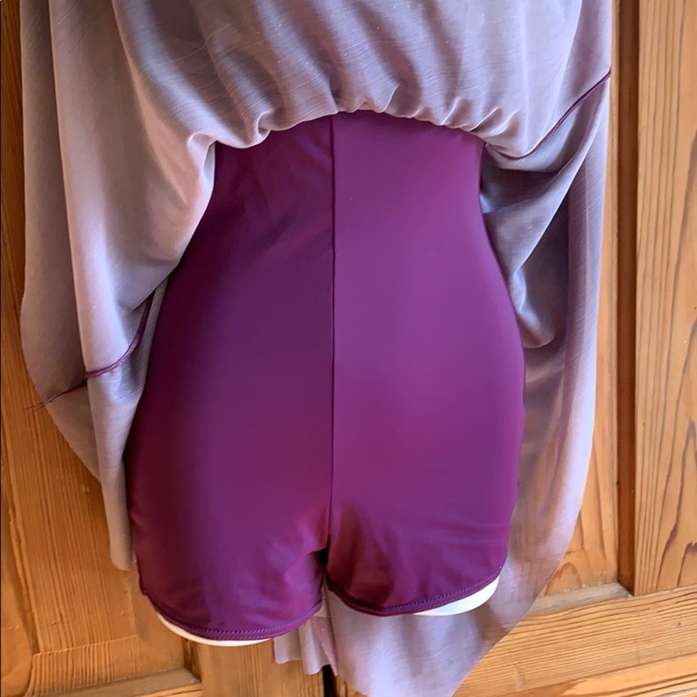 Sparkly Purple Dance Performance Dress - Picture 5 of 14